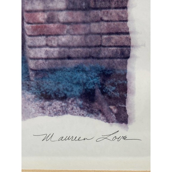 Maureen Love PASSAGE To EDEN Signed And Framed 22.5X18” Lithograph ART - Picture 4 of 12